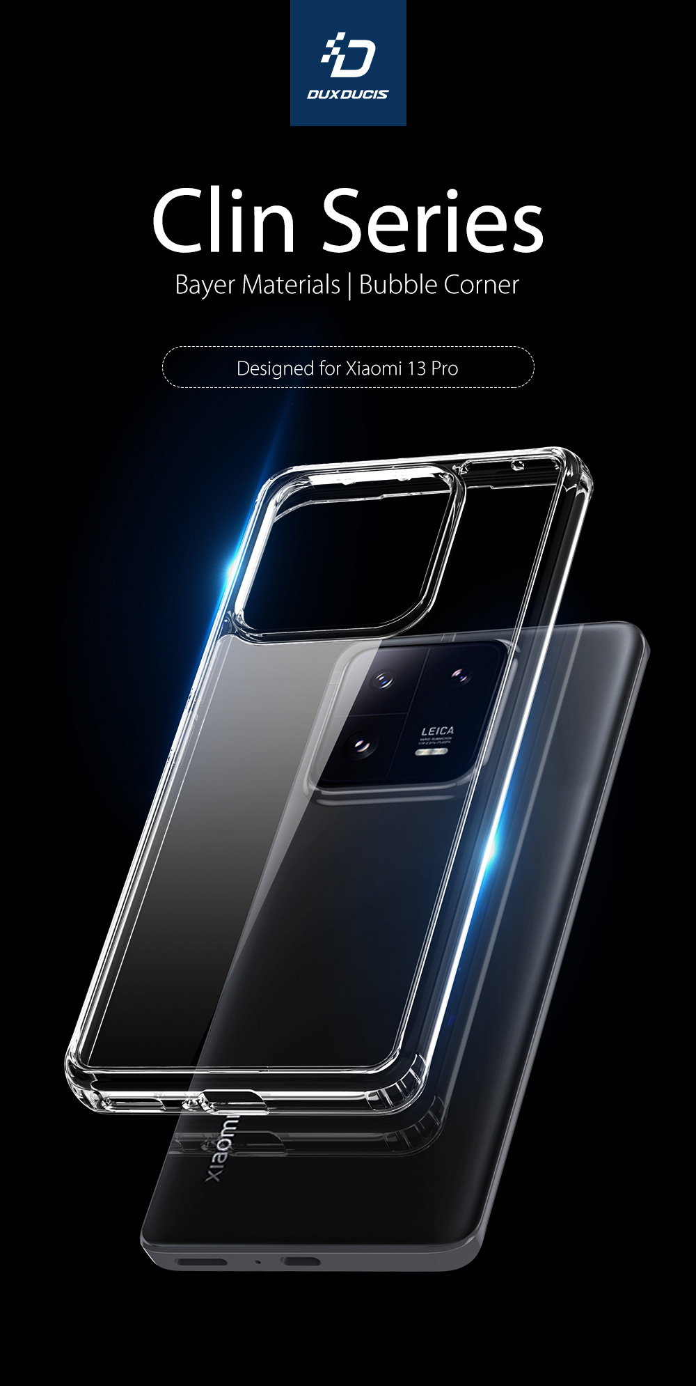 Clin Series Phone Case for Xiaomi Mi 13 Pro - Clear