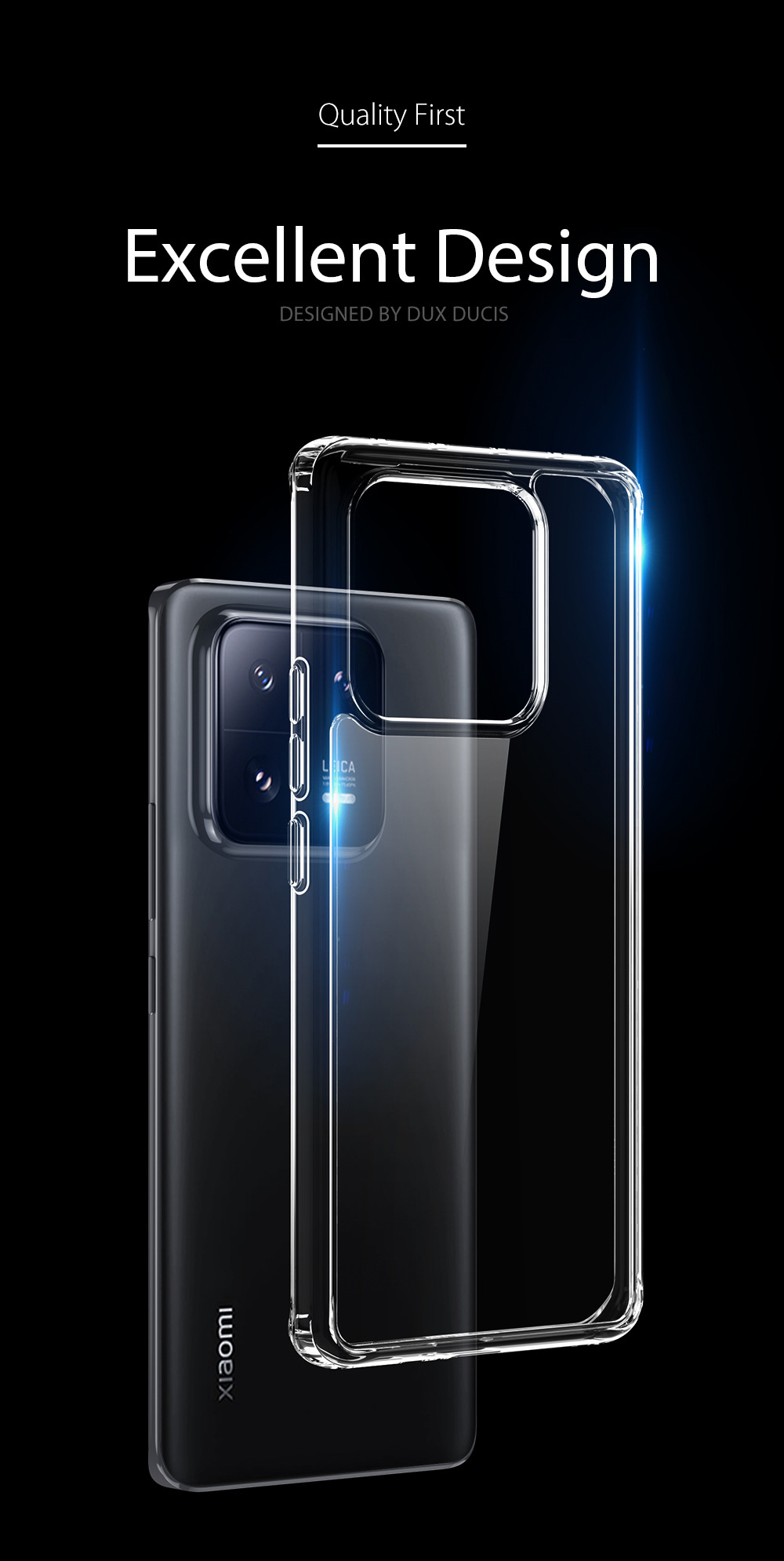 Clin Series Phone Case for Xiaomi Mi 13 Pro - Clear