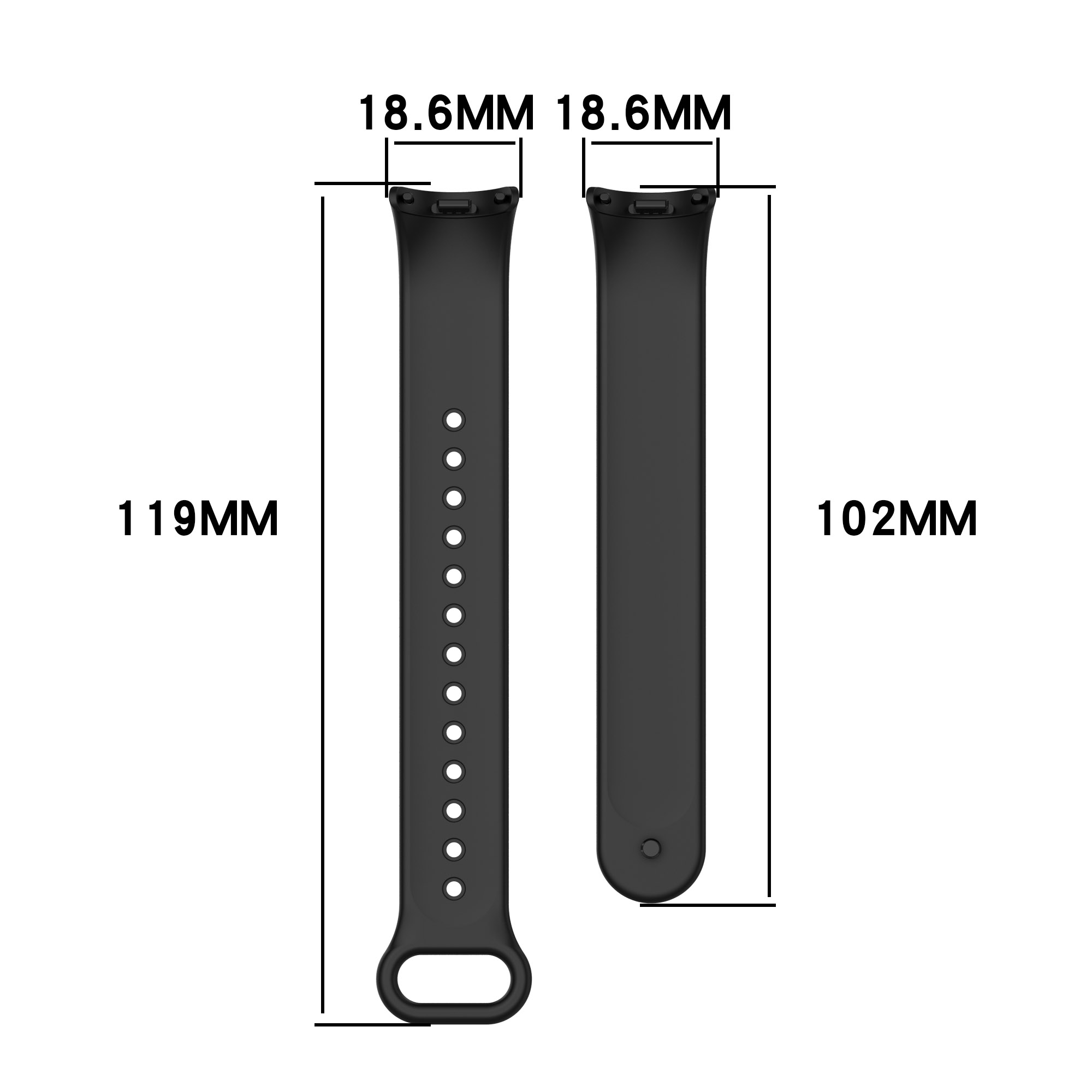 Soft Silicone Replacement Strap for Xiaomi Mi Band 8/9/10