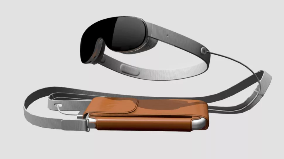 Apple VR/AR Headset In 3D Renders