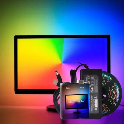 Transform Your Space with Symphony Black Background 60 RGB Ambibox Kit