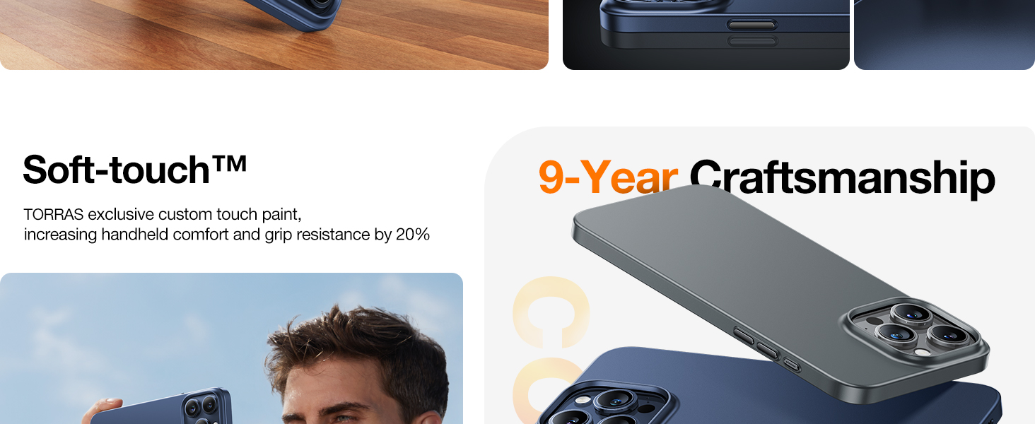 Torras OriginFit-Mag Series Magsafe Compatible Phone Case for iPhone 15 Pro 6.1? – Navy Blue