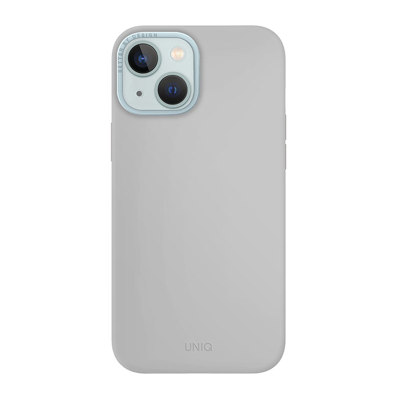 Uniq Lino Hue MagClick MagSafe Compatible Phone Case for iPhone 15 - Chalk Grey