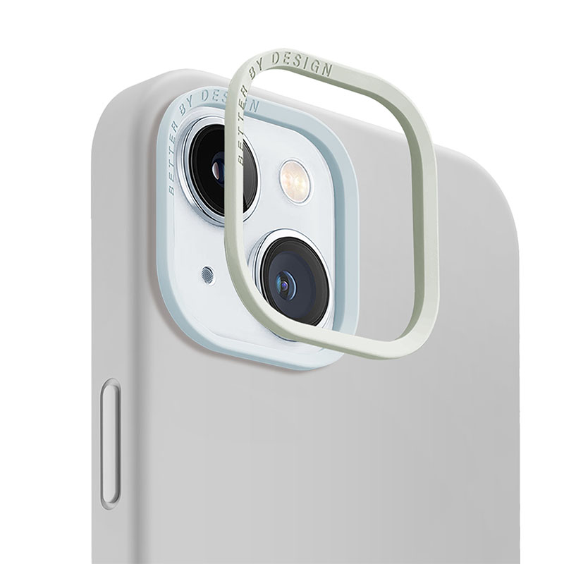 Uniq Lino Hue MagClick MagSafe Compatible Phone Case for iPhone 15 - Chalk Grey