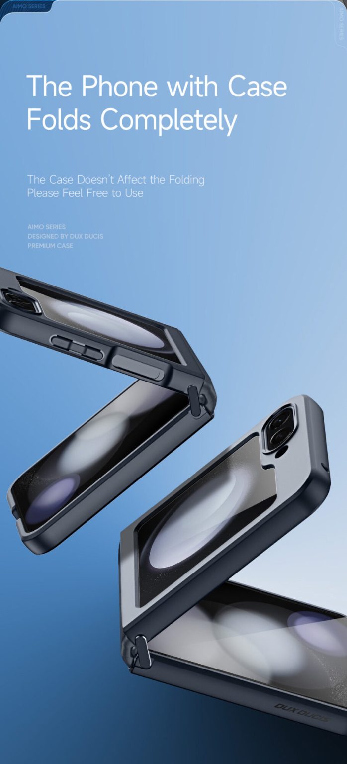 Aimo Mag Series Phone Case for Samsung Galaxy Flip 5 (MagSafe Compatible)- Transparent Black