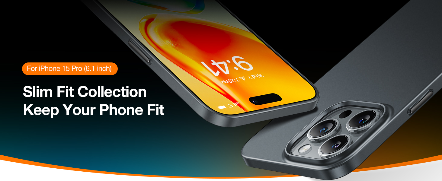 Torras Origin-Fit Series Phone Case for iPhone 15 Pro Max 6.7? &ndash; Titanium Grey - X003VYKCIN