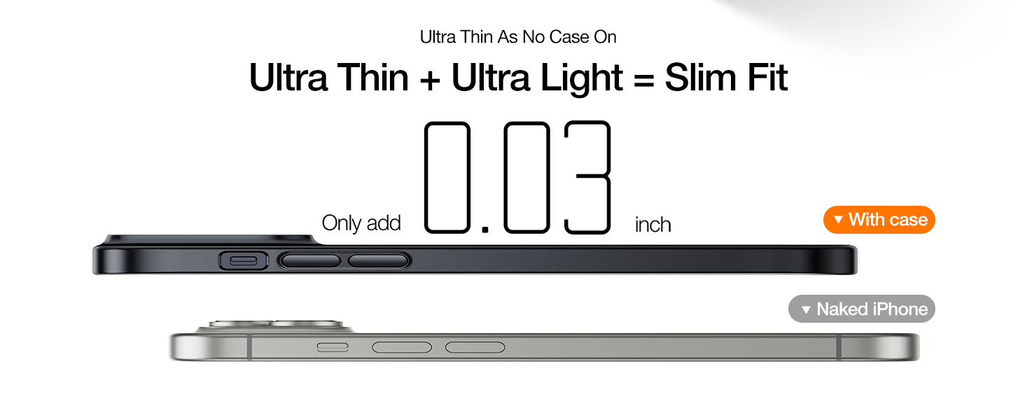 Torras OriginFit Series Phone Case for iPhone 15 6.1" - Black - X003VYMNQH