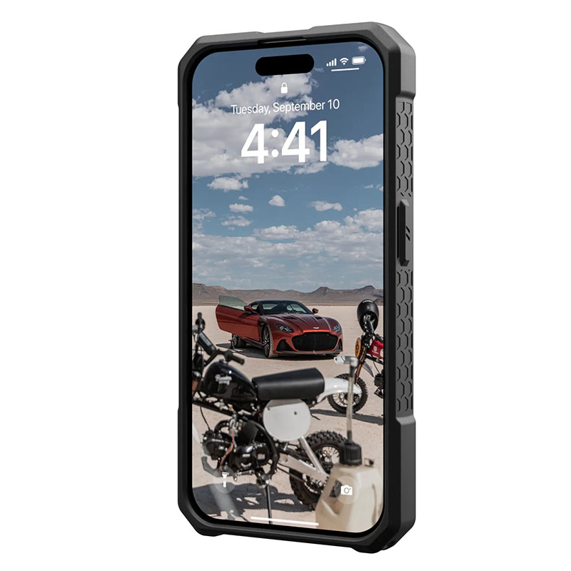 UAG Monarch Pro Phone Case for iPhone 15 Pro &ndash; Carbon Fiber