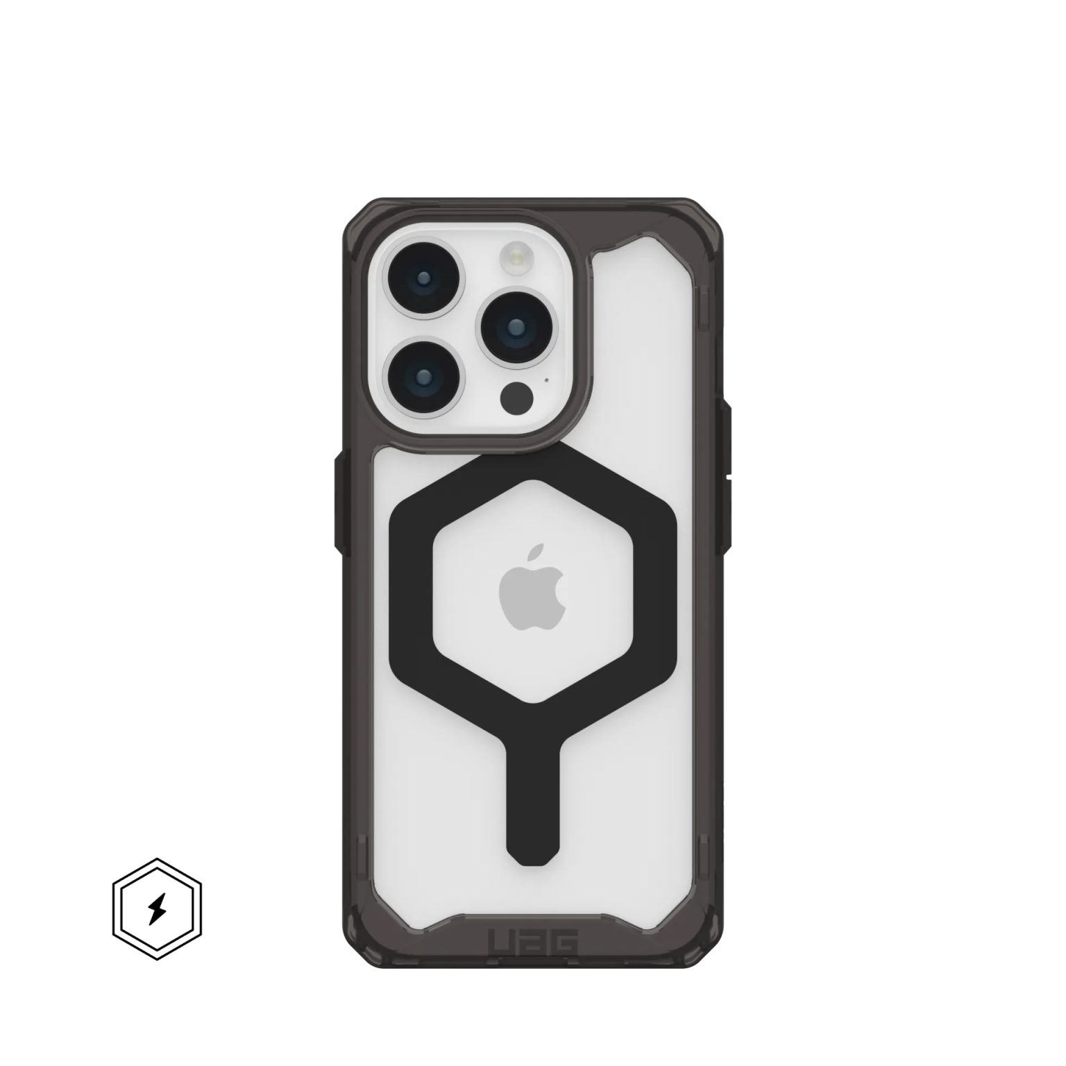 UAG Plyo Magsafe Series Phone Case for iPhone 15 Pro &ndash; Black / Black