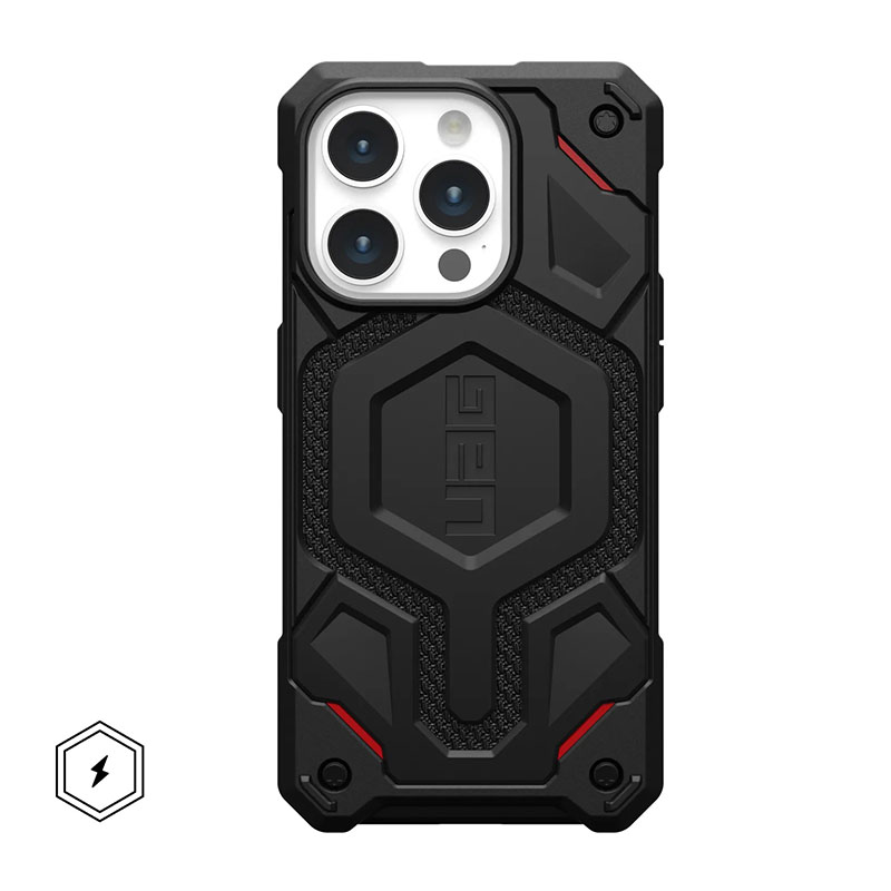 UAG Monarch Pro Phone Case for iPhone 15 Pro - Kevlar Black