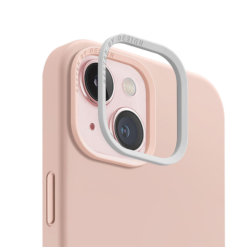 Uniq Lino Hue MagClick MagSafe Compatible Phone Case for iPhone 15 &ndash; Blush Pink