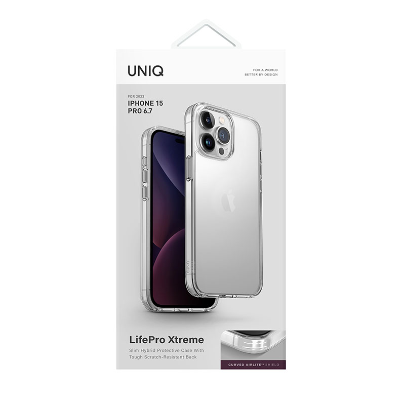UNIQ Life Pro Xtreme Phone Case for iPhone 15 Pro Max &ndash; Crystal (Clear)