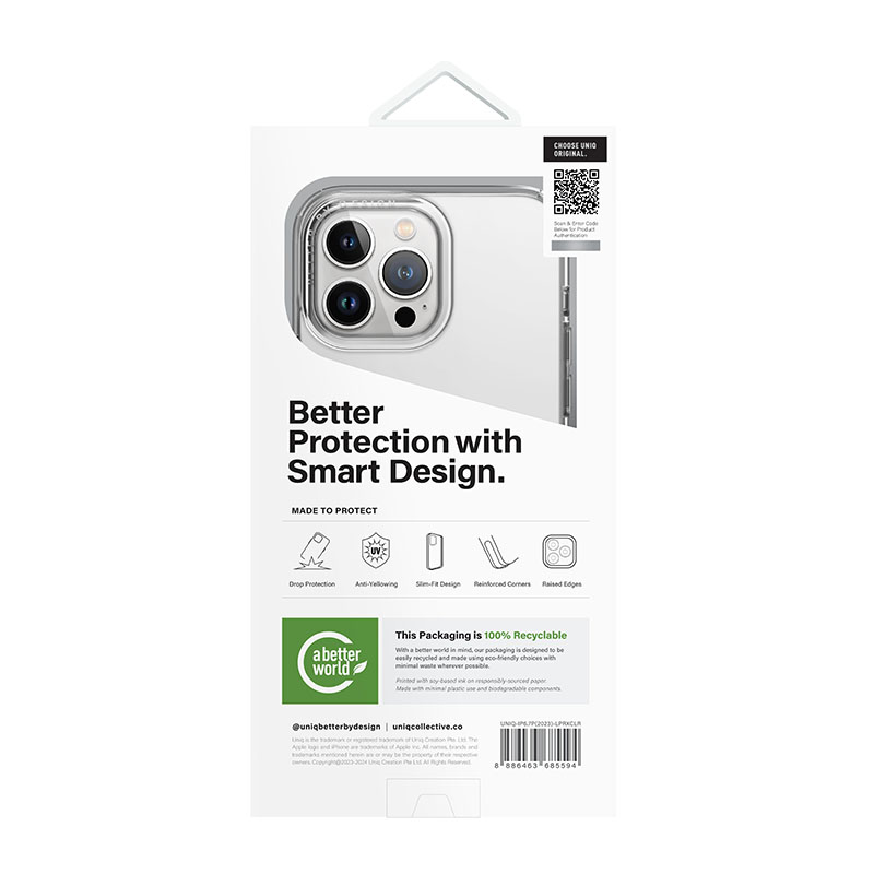 UNIQ Life Pro Xtreme Phone Case for iPhone 15 Pro Max &ndash; Crystal (Clear)