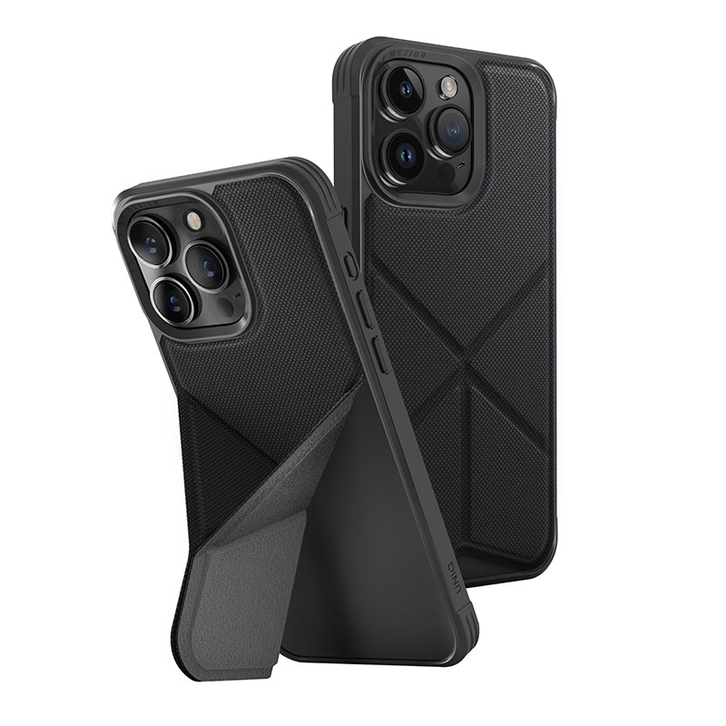 UNIQ Transforma Magclick Magsafe Compatible Phone Case for iPhone 15 Pro - Ebony (Black)