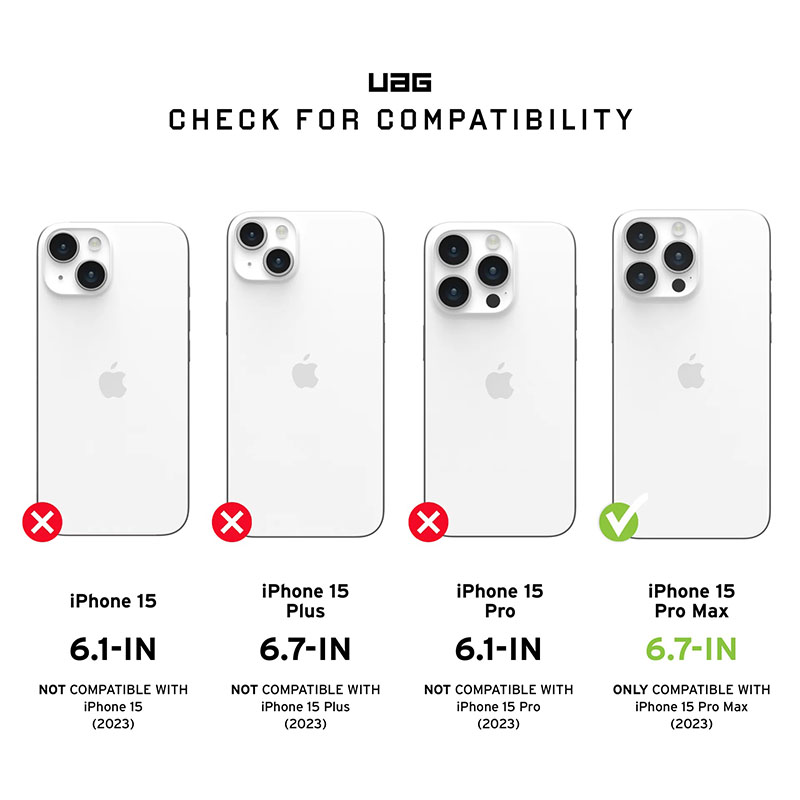 UAG Metropolis LT Magsafe Series Phone Case for iPhone 15 Pro Max - Kevlar Black