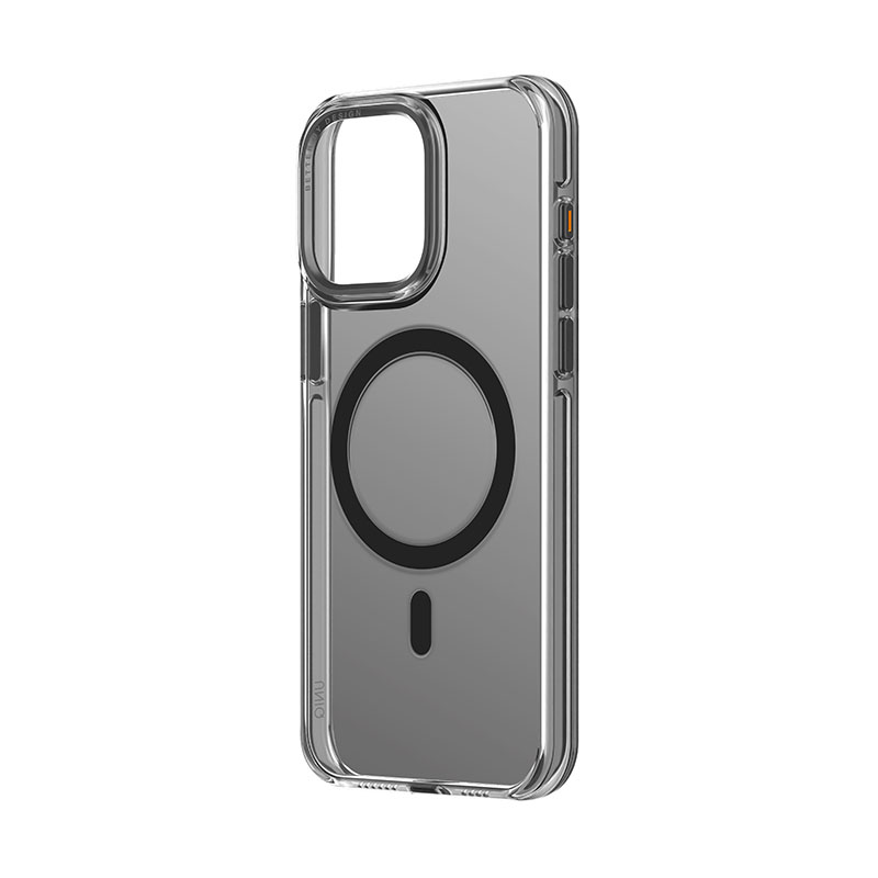UNIQ Calio MagSafe MagClick Charging Compatible Phone Case for iPhone 15 Pro Max &ndash; Smoked (Grey Tinted)