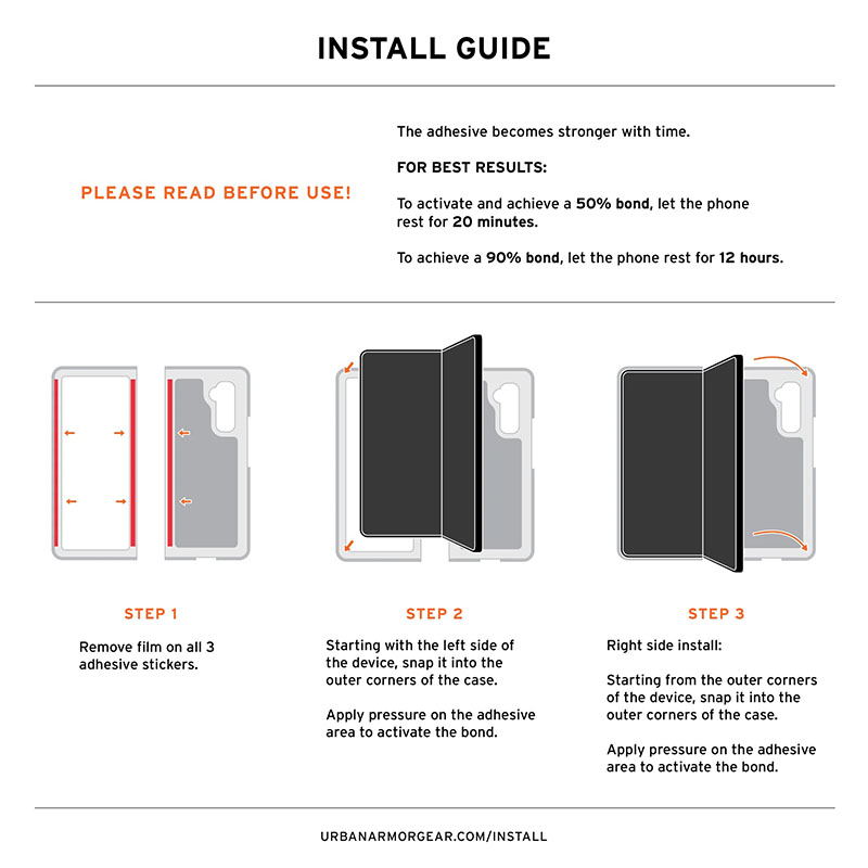 UAG Plyo Pro Series Phone Case for Samsung Galaxy Z Fold 5 - Ice/Silver
