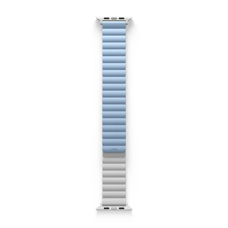 UNIQ REVIX Reversible Magnetic Apple Watch Strap for Series 1-10, SE/SE2 Watch Ultra 49/45/44/46MM &ndash; Artic White (Blue)