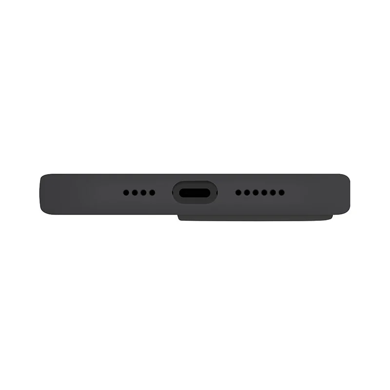 UNIQ Lino Hue MagClick Magsafe Compatible Phone Case for iPhone 15 Pro Max &ndash; Charcoal Grey
