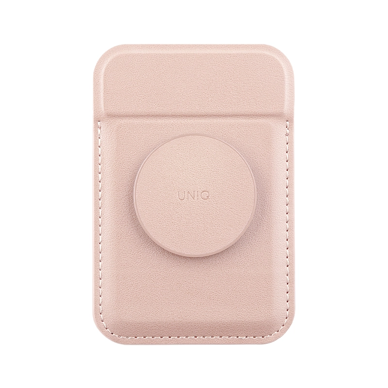 UNIQ Flixa Magnetic Card Holder with Pop Grip & Stand &ndash; Blush Pink