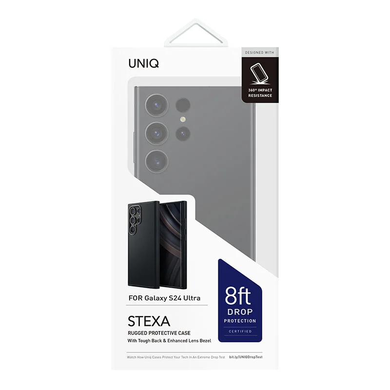 UNIQ Xtexa Series Phone Case for Samsung Galaxy S24 Ultra &ndash; Carbon Black