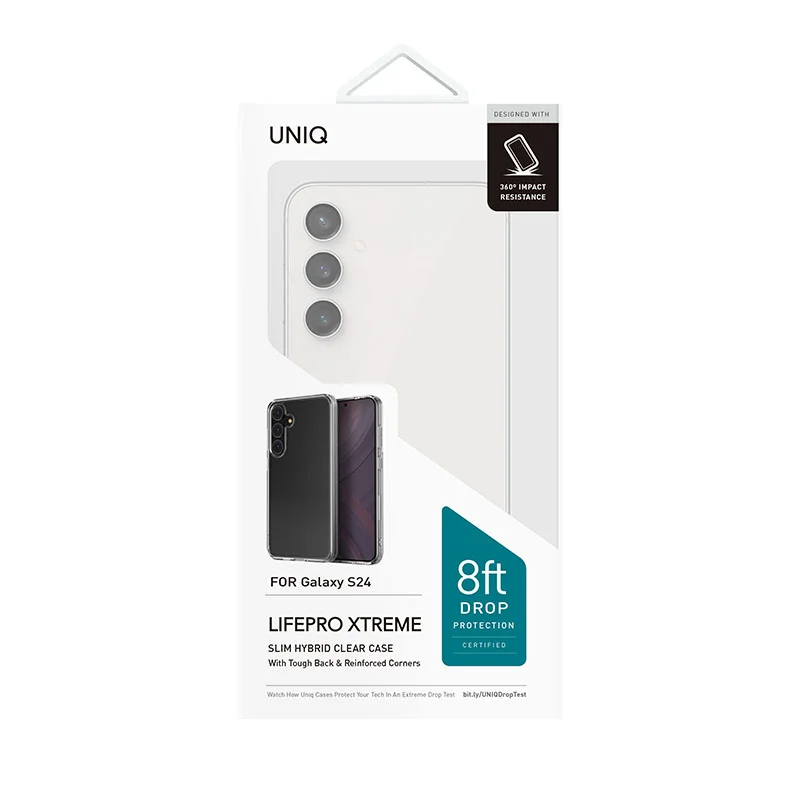UNIQ LifePro Xtreme Phone Case for Samsung Galaxy S24 - Crystal (Clear)