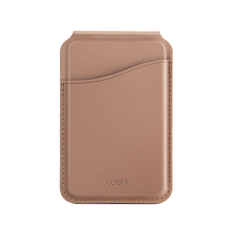Uniq Coehl Esme Magnetic Cardholder with Mirror &ndash; Dusty Nude