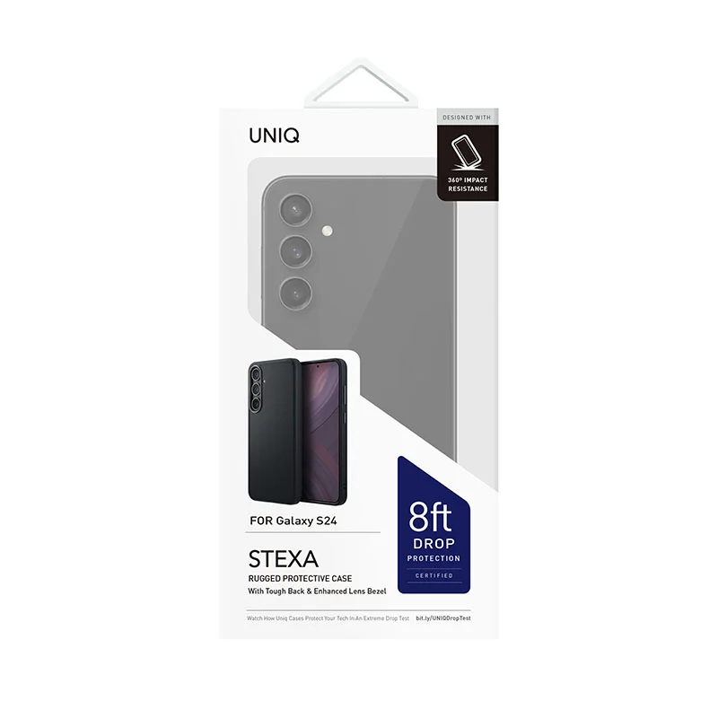 UNIQ Stexa Series Phone Case for Samsung Galaxy S24 &ndash; Carbon Black