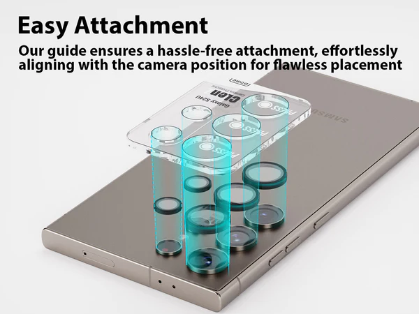 Whitestone Camera Protector Ring Type For Samsung Galaxy S24 Ultra- 2 Pack