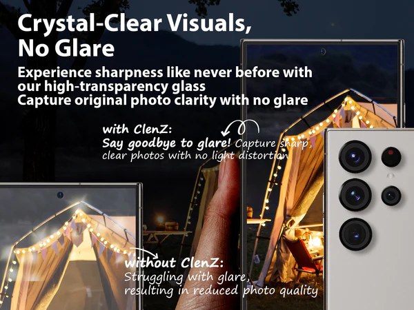 Whitestone Camera Protector Ring Type For Samsung Galaxy S24 Ultra- 2 Pack