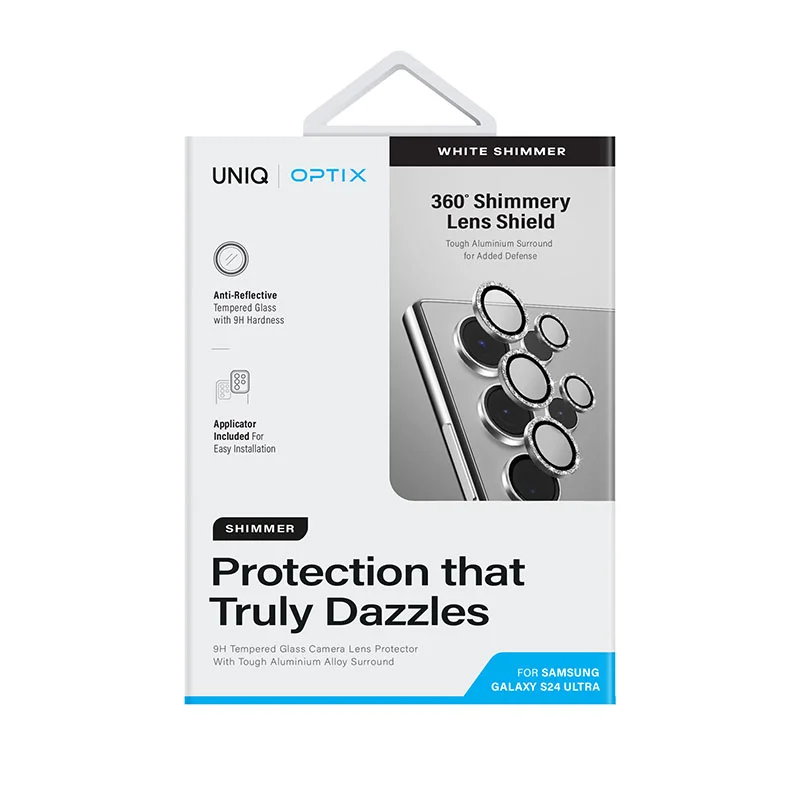 UNIQ Optix Camera Lens Protector for Samsung Galaxy S24 Ultra - White Shimmer