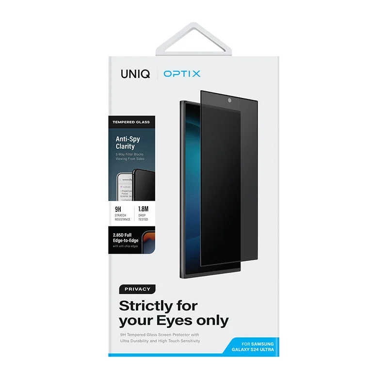 UNIQ Optix Privacy Glass Screen Protector for Samsung Galaxy S24 Ultra