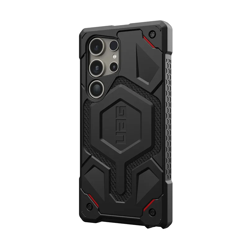 UAG Monarch Pro Phone Case for Samsung Galaxy S24 Ultra - Kevlar Black