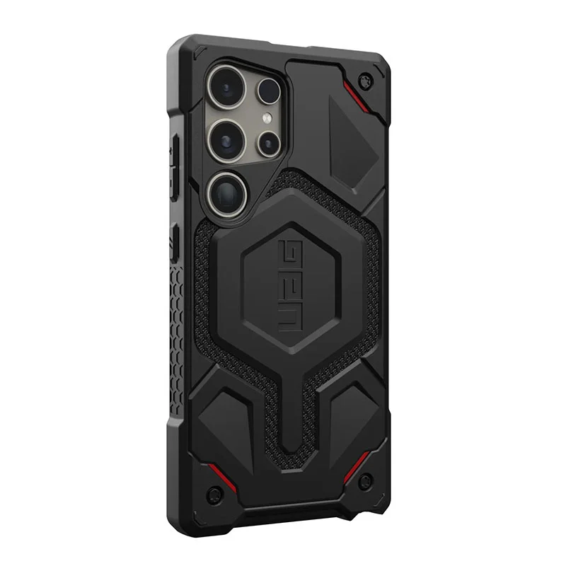 UAG Monarch Pro Phone Case for Samsung Galaxy S24 Ultra - Kevlar Black