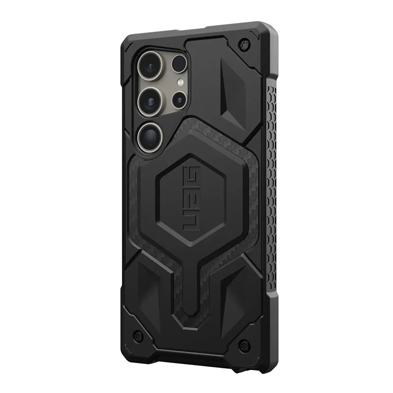 UAG Monarch Pro Phone Case for Samsung Galaxy S24 Ultra &ndash; Carbon Fiber