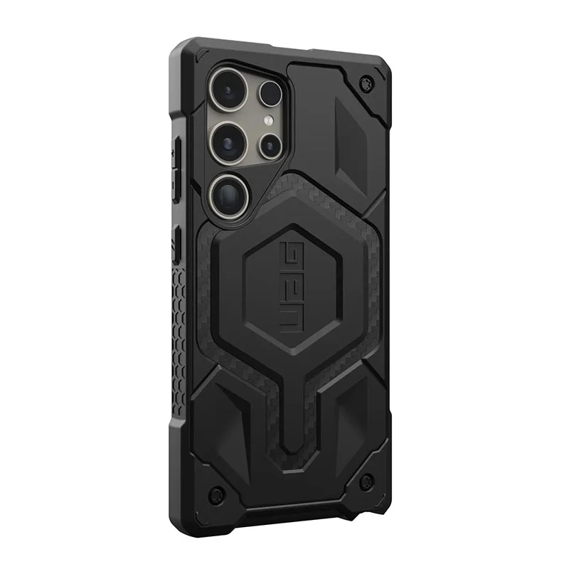 UAG Monarch Pro Phone Case for Samsung Galaxy S24 Ultra &ndash; Carbon Fiber