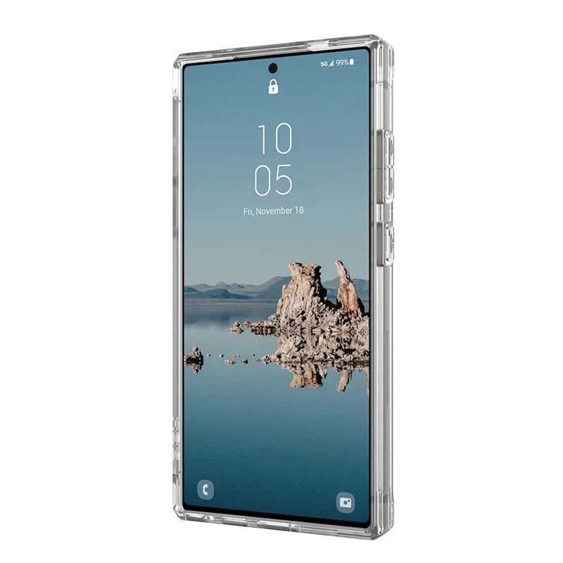 UAG Plyo Pro Phone Case for Samsung Galaxy S24 Ultra &ndash; Ice/Silver