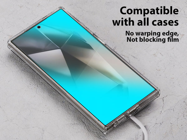 Whitestone [UV GEN] Hard Coated Film Screen Protector For Samsung Galaxy S24 Ultra with UV light - 2 Pack