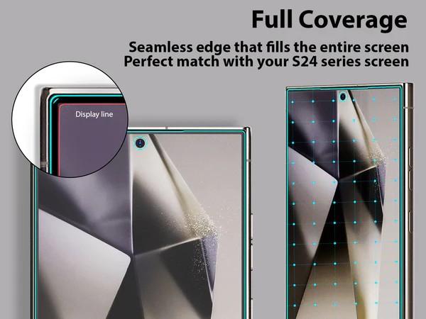 Whitestone [UV GEN] Hard Coated Film Screen Protector For Samsung Galaxy S24 Ultra with UV light - 2 Pack