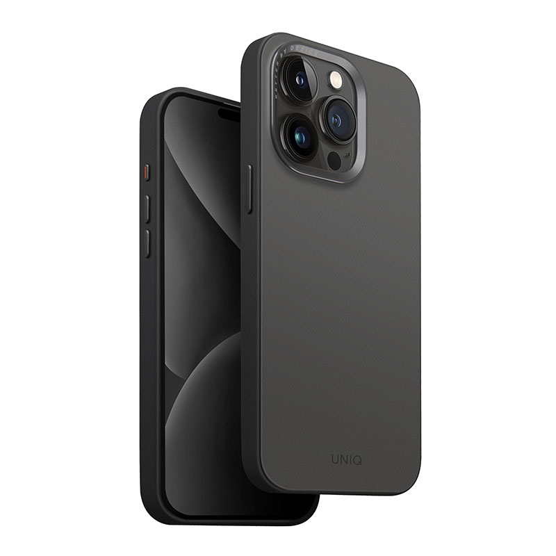 UNIQ Lyden DS MagClick/MagSafe Compatible Case for iPhone 15 Pro &ndash; Charcoal/Grey
