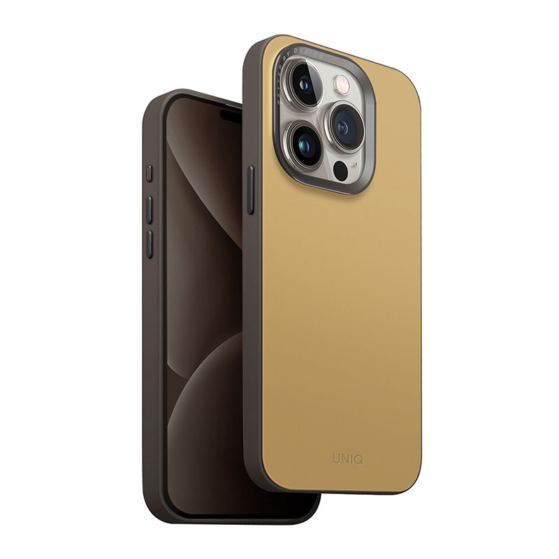 UNIQ Lyden DS MagClick/MagSafe Compatible Case for iPhone 15 Pro &ndash; Canary/Yellow