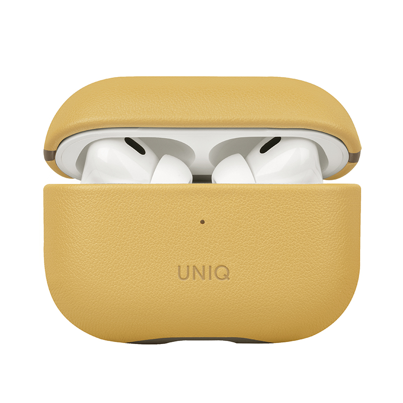 Uniq Lyden DS Slim Leatherette Case for AirPods Pro 2nd Gen - Canary/Yellow