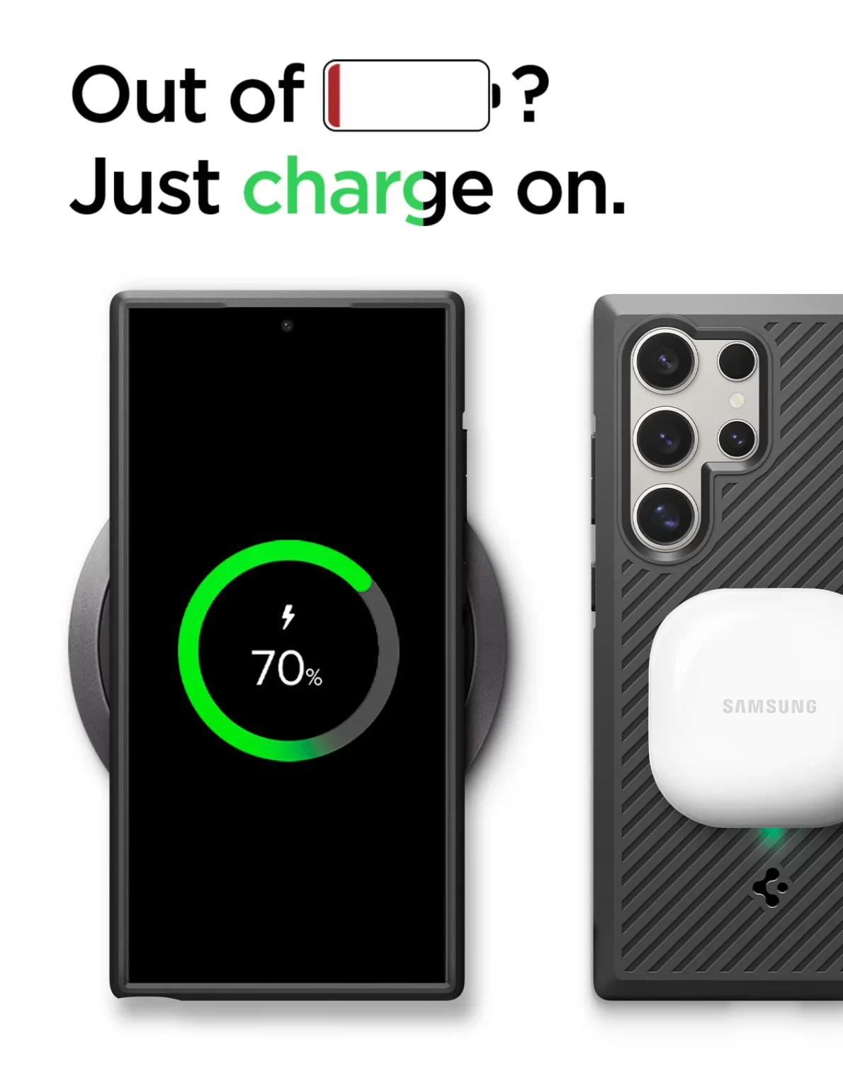 Spigen Core Armor Phone Case for Samsung Galaxy S24 Ultra - Matte Black