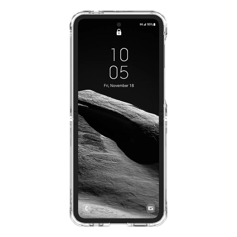 UAG Plyo Pro Series Phone Case for Samsung Galaxy Z Flip 6 &ndash; Ice/Silver