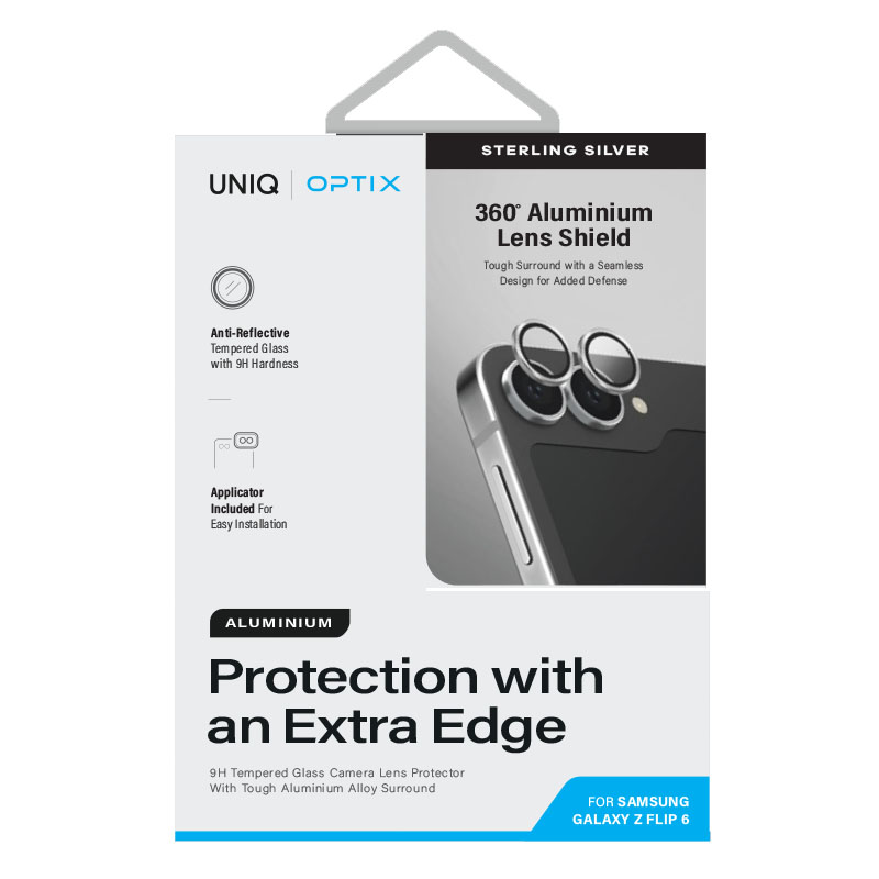 Samsung Galaxy Flip 6 Aluminium Camera Lens Protector by Uniq Optix - Silver