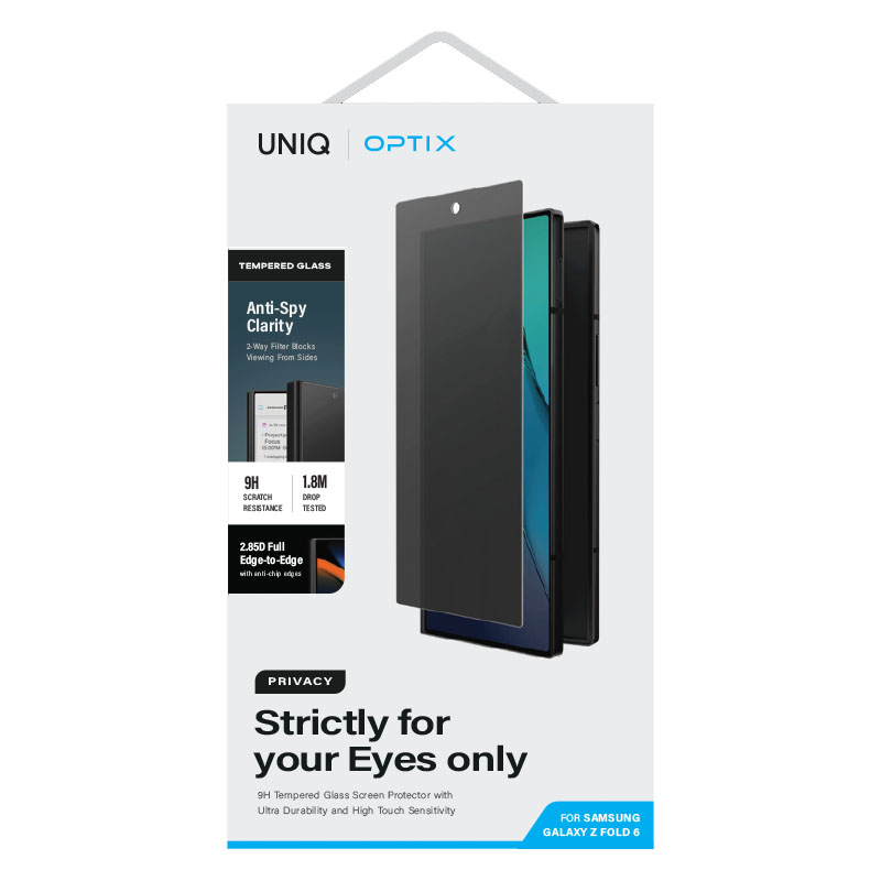 Samsung Galaxy Fold 6 Privacy Glass Screen Protector by Uniq Optix