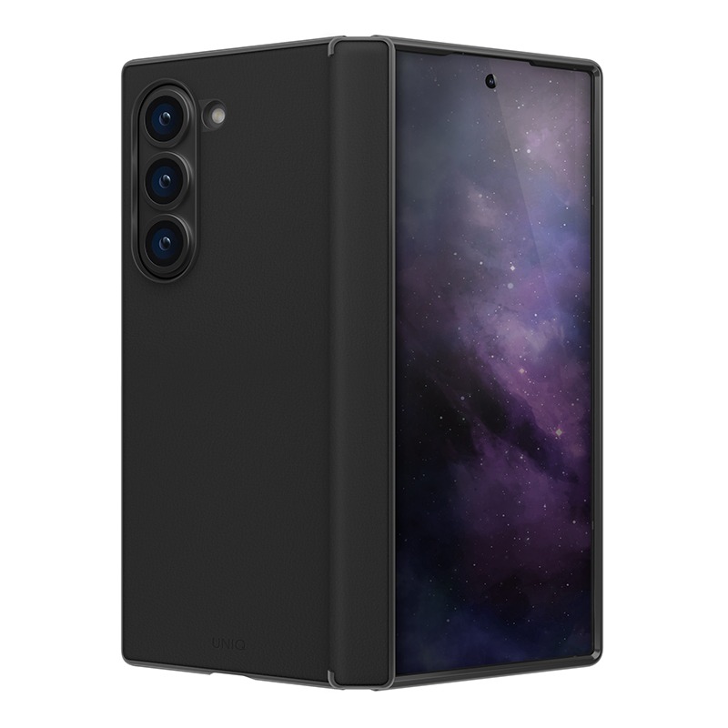 Samsung Galaxy Z Fold 6 ORA Leatherette Phone Case by UNIQ &ndash; Black