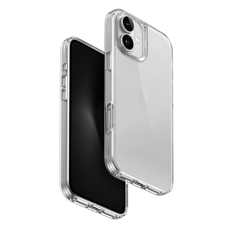 iPhone 16 Plus Hybrid Air Fender Phone Case by Uniq - Transparent
