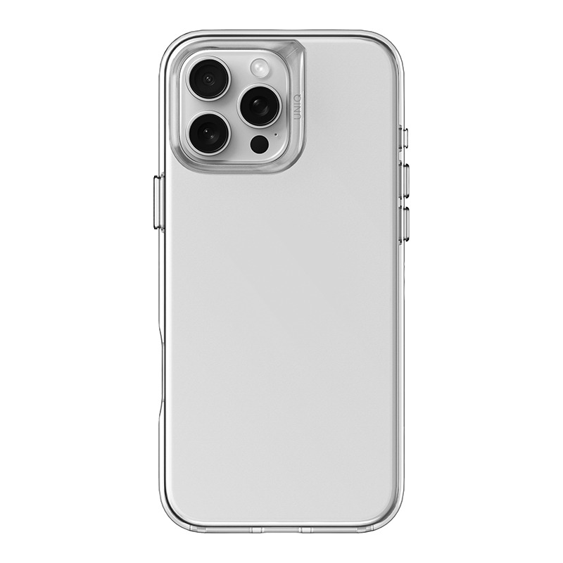 iPhone 16 Pro Max Hybrid Air Fender Phone Case by Uniq &ndash; Transparent