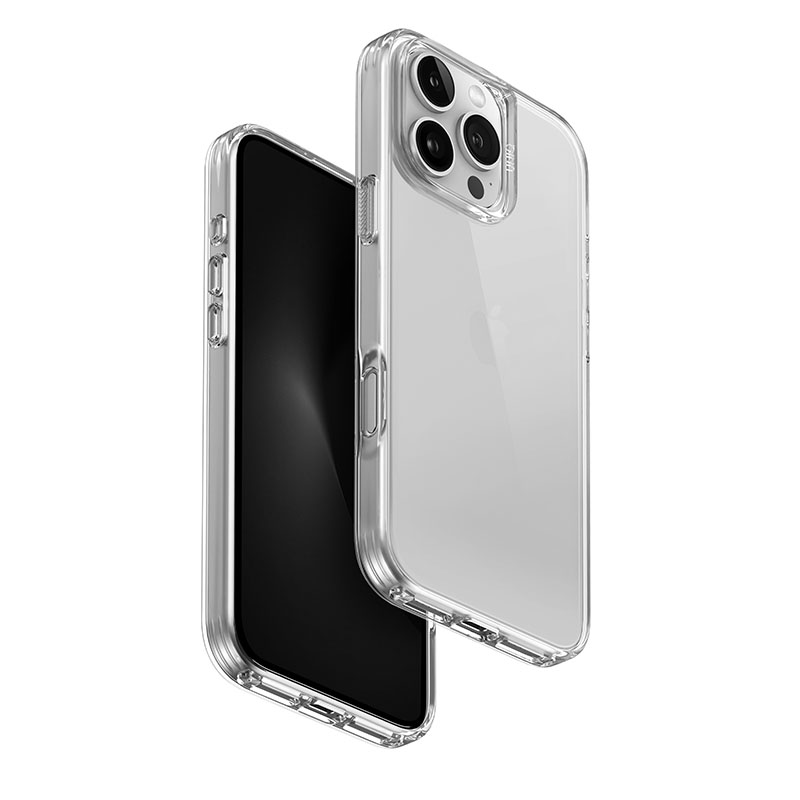 iPhone 16 Pro Max Hybrid Air Fender Phone Case by Uniq &ndash; Transparent